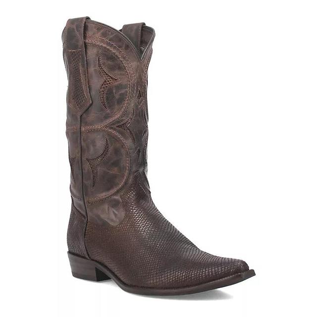 Dingo Mens Dodge City Lizard Embossed Leather Western Boots Product Image