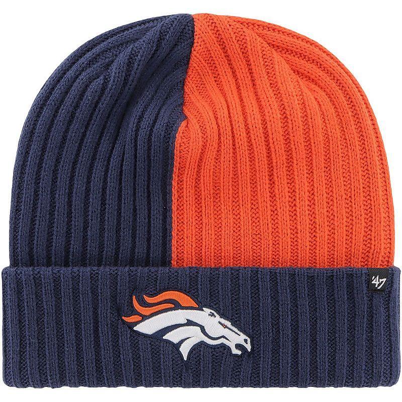 Mens 47 Denver Broncos Fracture Cuffed Knit Hat, Blue Product Image