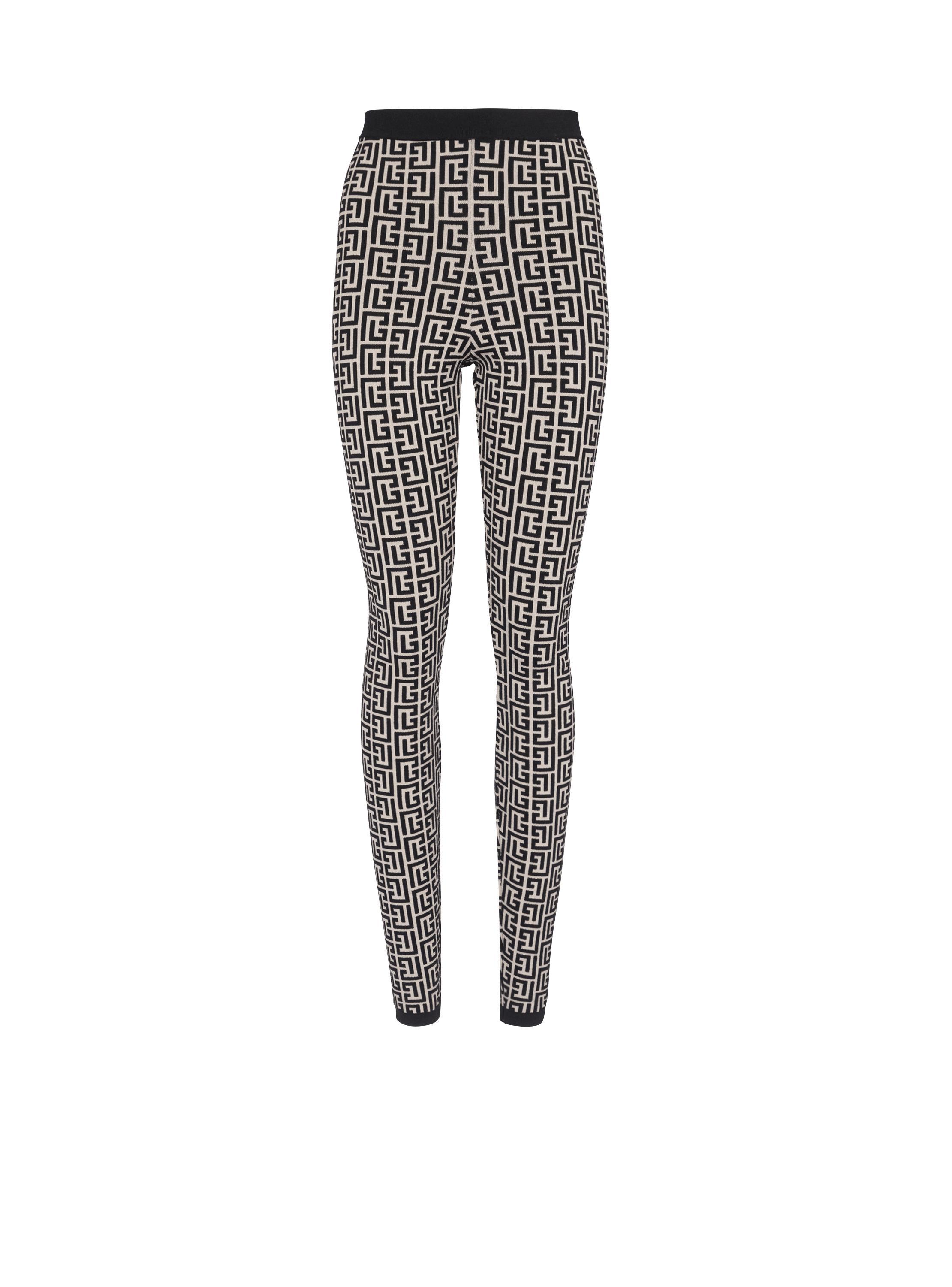 Knit leggings with monogram product image