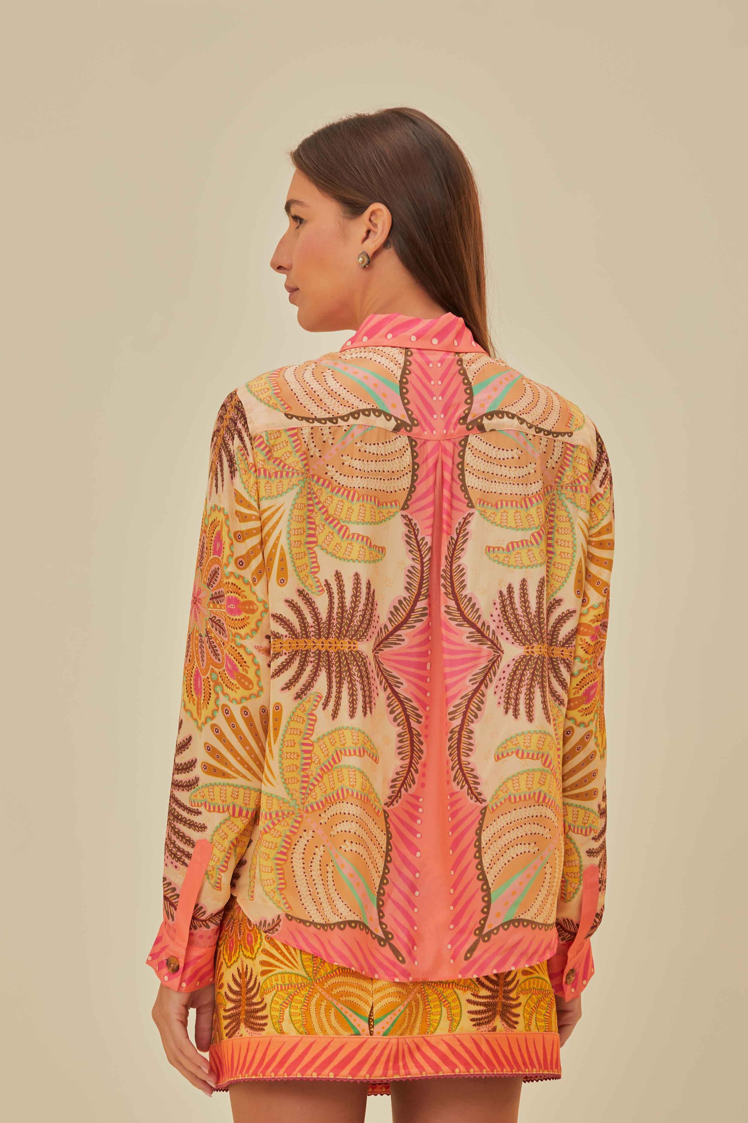 Sand Palm Scarf Shirt Product Image