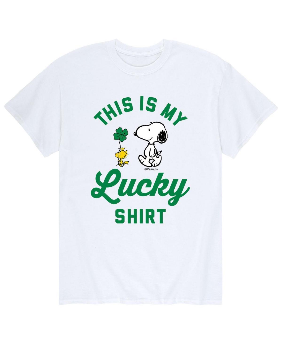 Mens Peanuts Lucky Shirt T-Shirt Product Image