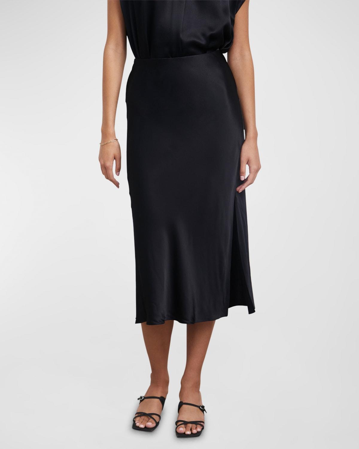 Rails Maya Midi Skirt in Black. Size L, M, S. product image