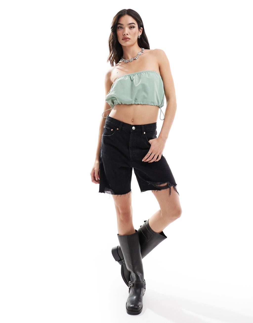 Vans Riley Tube Top in light green Product Image