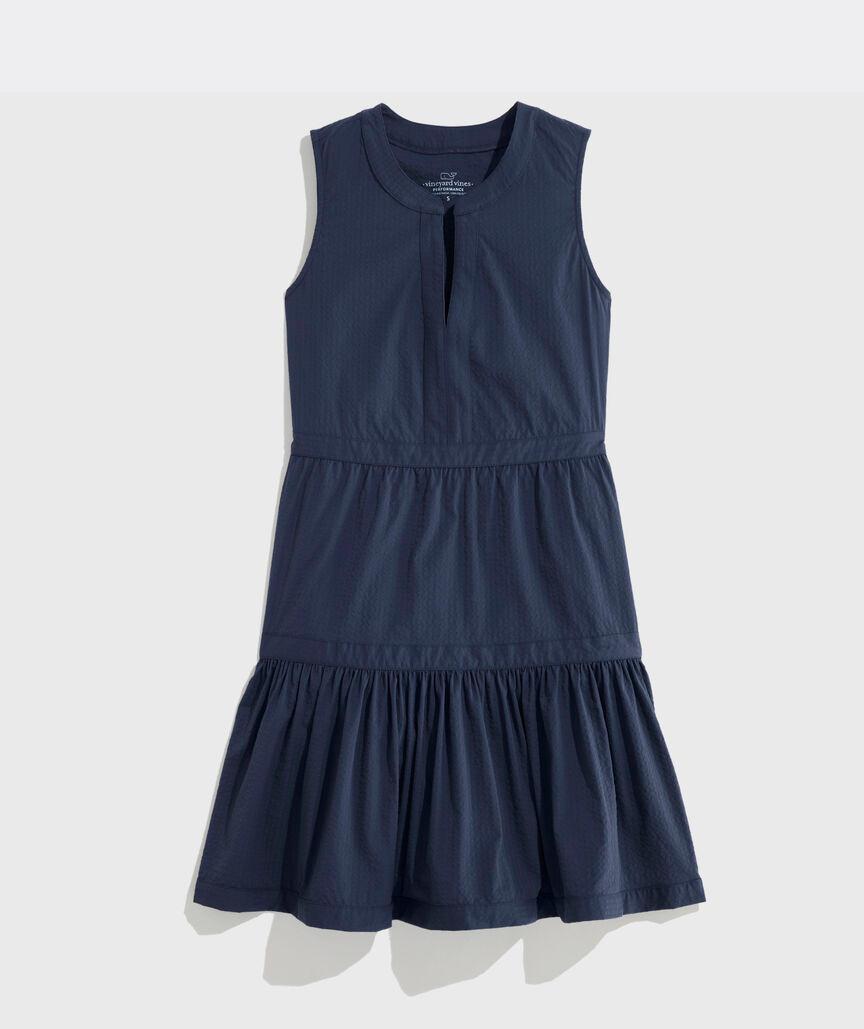 Harbor Seersucker Tiered Dress Product Image