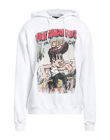 DSQUARED2 Man Sweatshirt White Size Xl Cotton Product Image