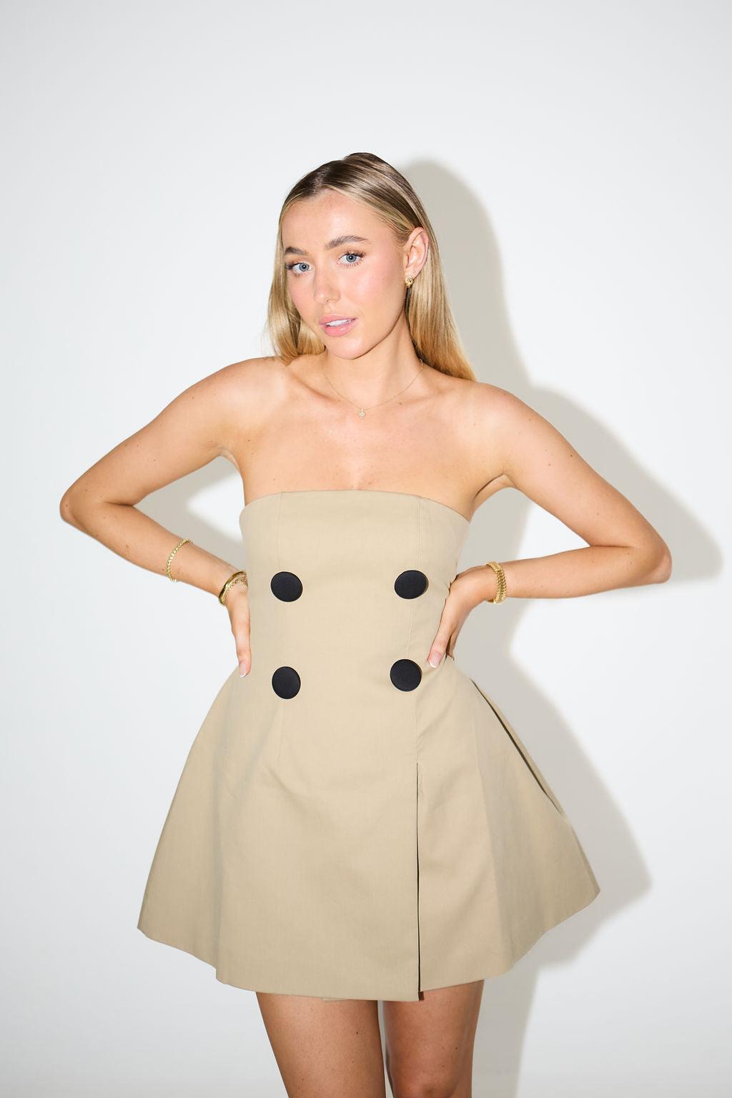 The Ultimate Muse Trench Mini Dress Product Image