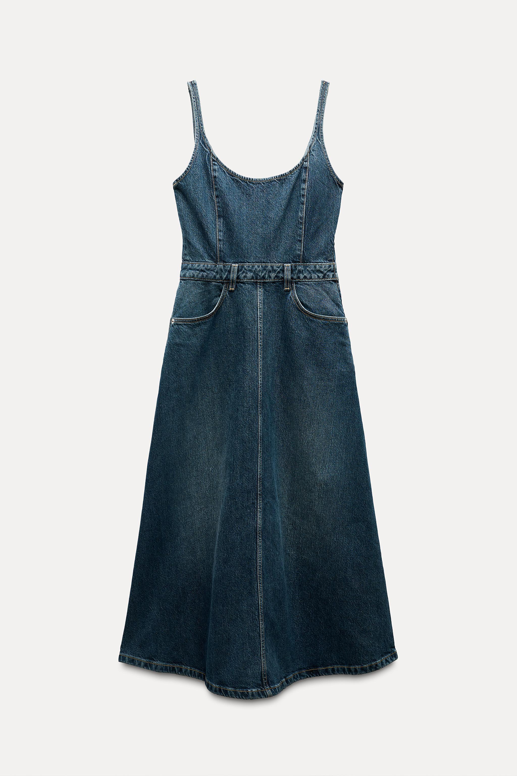 DENIM TRF DRESS Product Image