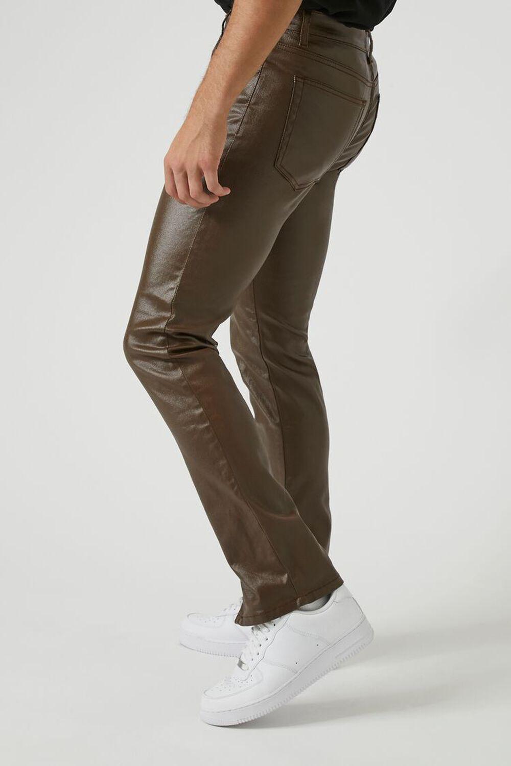 Coated Mid-Rise Slim-Fit Jeans | Forever 21 Product Image