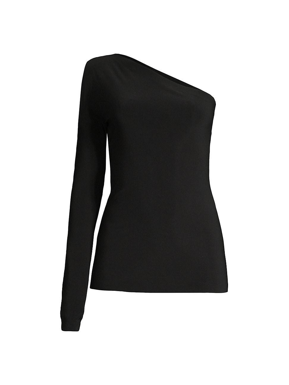 Womens One Shoulder One Sleeve Top product image