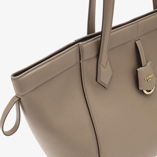 Fendi Origami MediumDove gray leather bag that can be transformed Product Image