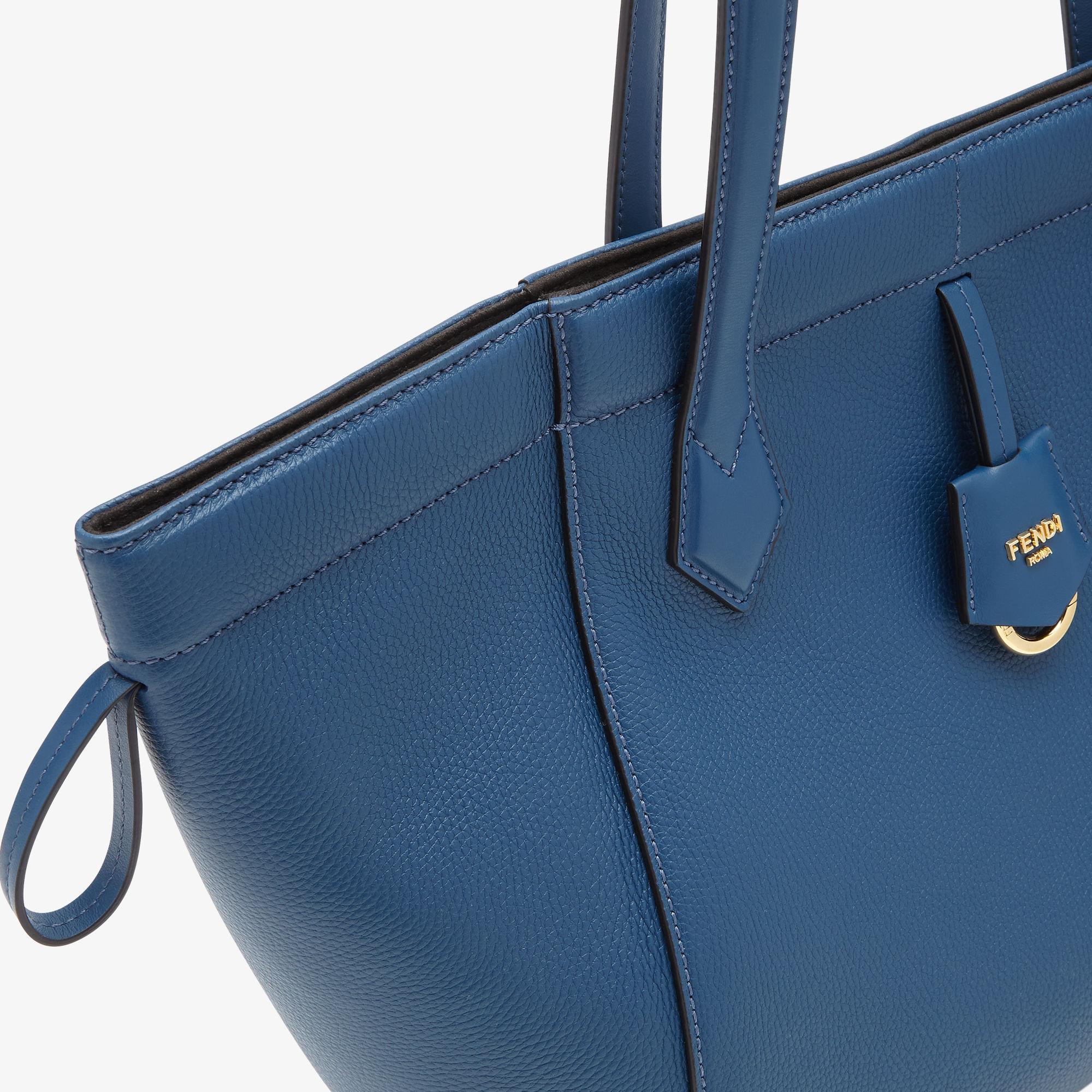 Fendi Origami MediumTransformable blue leather bag Product Image