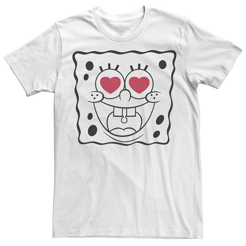 Mens Nickelodeon SpongeBob SquarePants Heart Eyes Graphic Tee Product Image