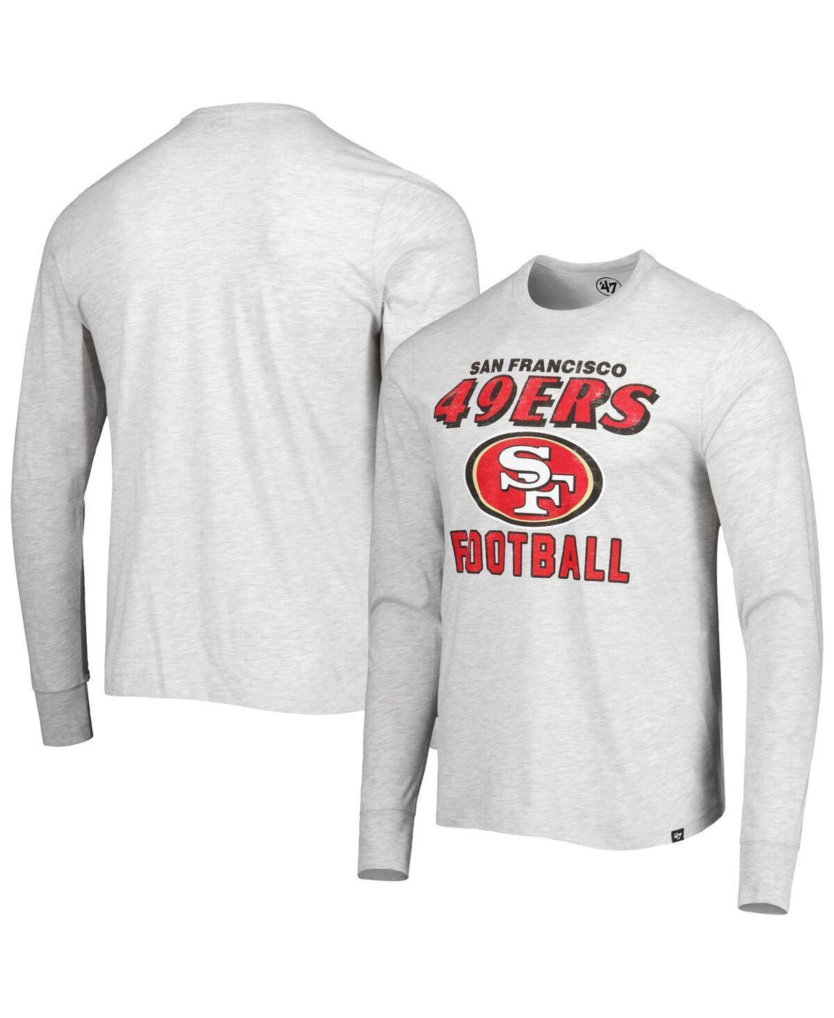 Mens 47 Brand Heathered Gray San Francisco 49ers Dozer Franklin Long Sleeve T-shirt Product Image