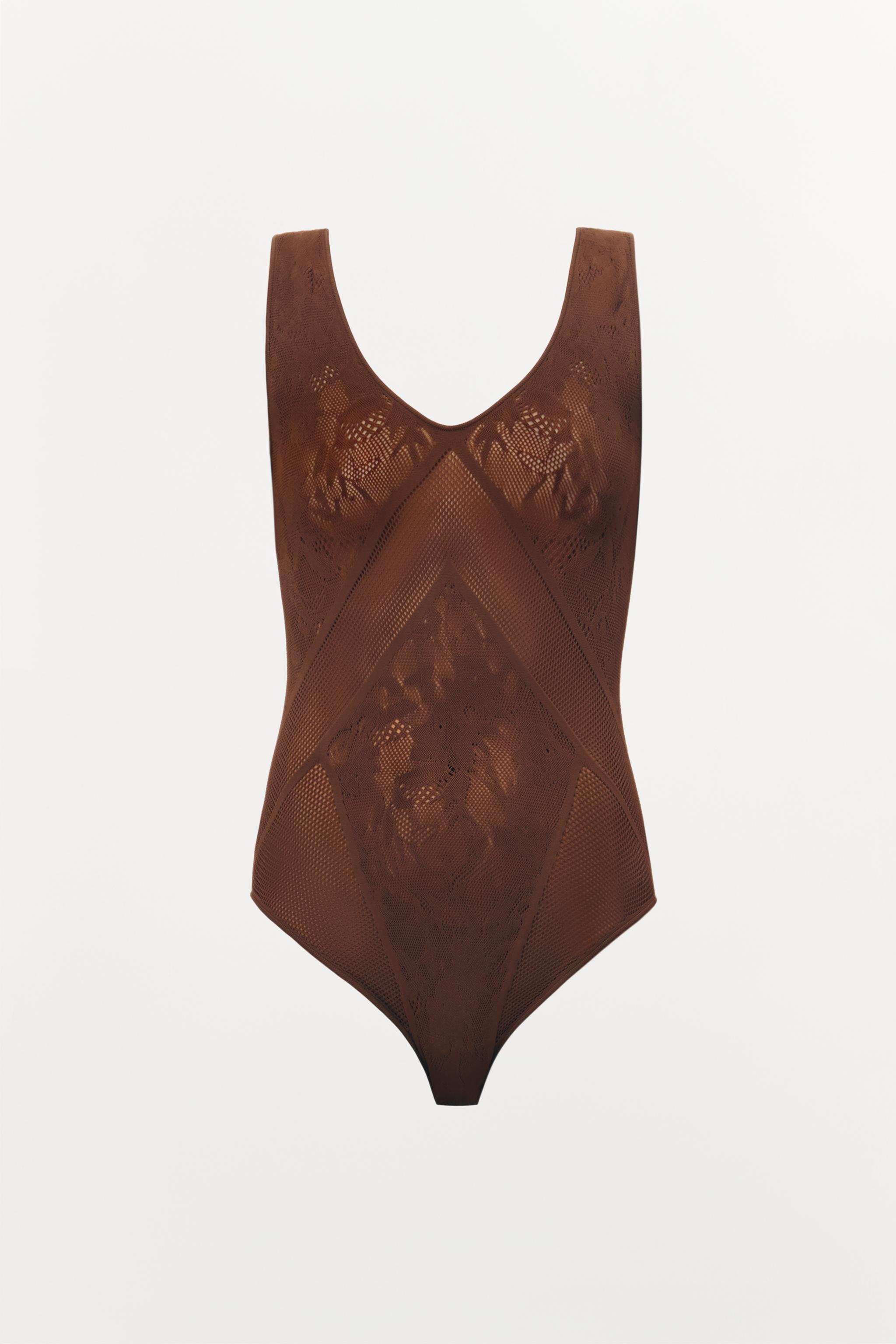 SEAMLESS LACE BODYSUIT Product Image