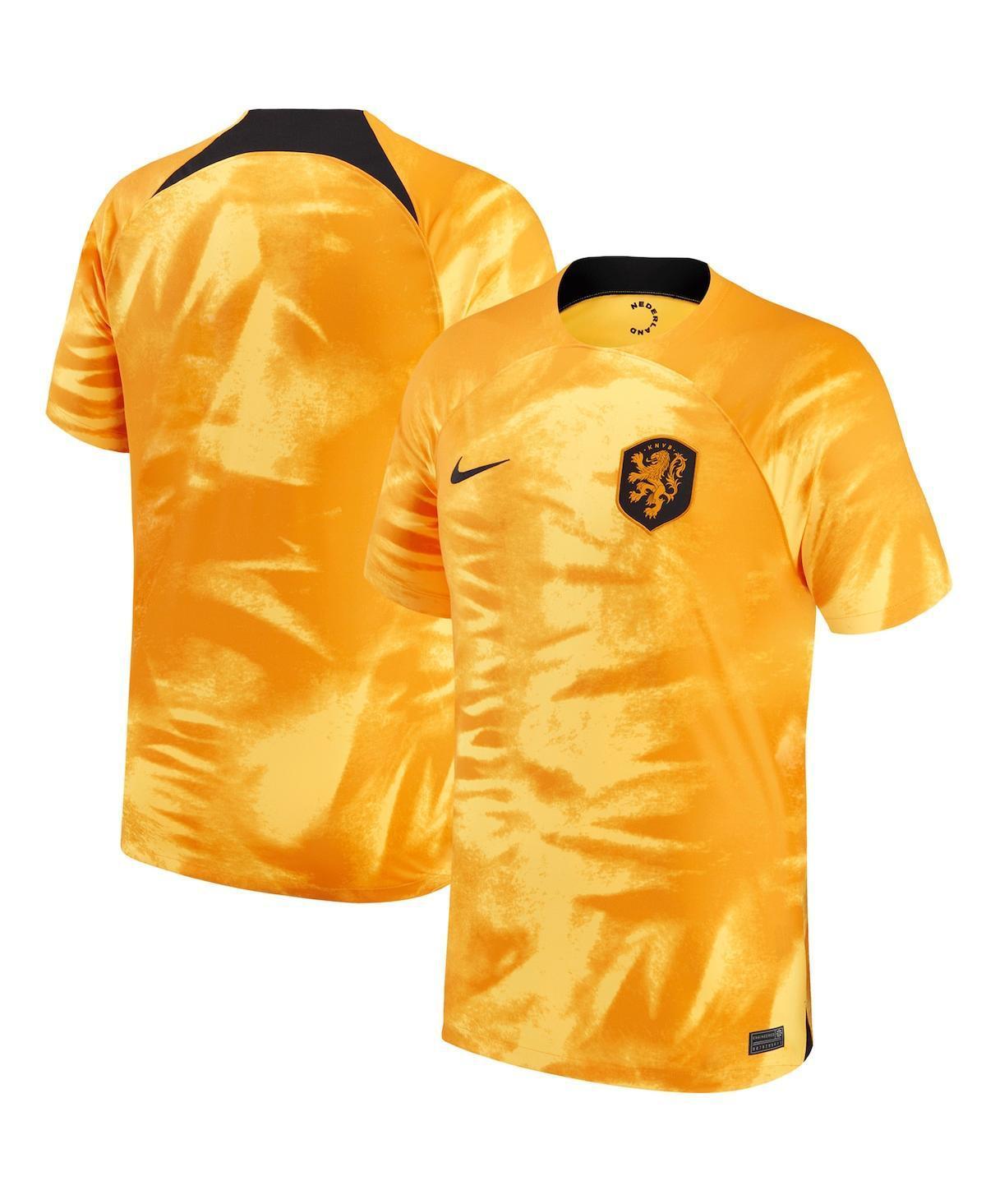 Mens Nike Orange Netherlands National Team 2022/23 Home Breathe Stadium Replica Blank Jersey - Orange Product Image