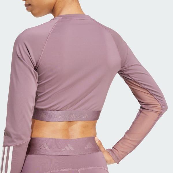 Hyperglam Training Cropped Long Sleeve Tee Product Image