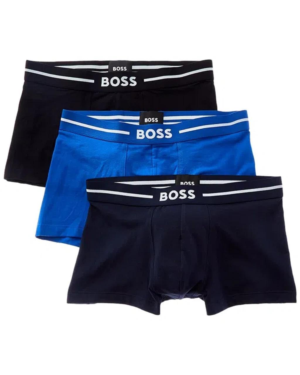 HUGO BOSS 3pk Bold Boxer Trunk In Multi Product Image