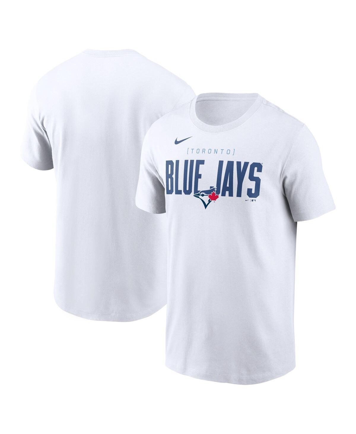 Mens Nike White Toronto Blue Jays Home Team Bracket Stack T-Shirt Product Image