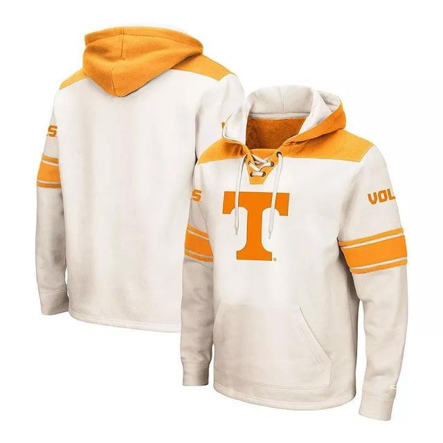 Mens Colosseum Cream Tennessee Volunteers Big & Tall Hockey Lace-Up Pullover Hoodie Product Image