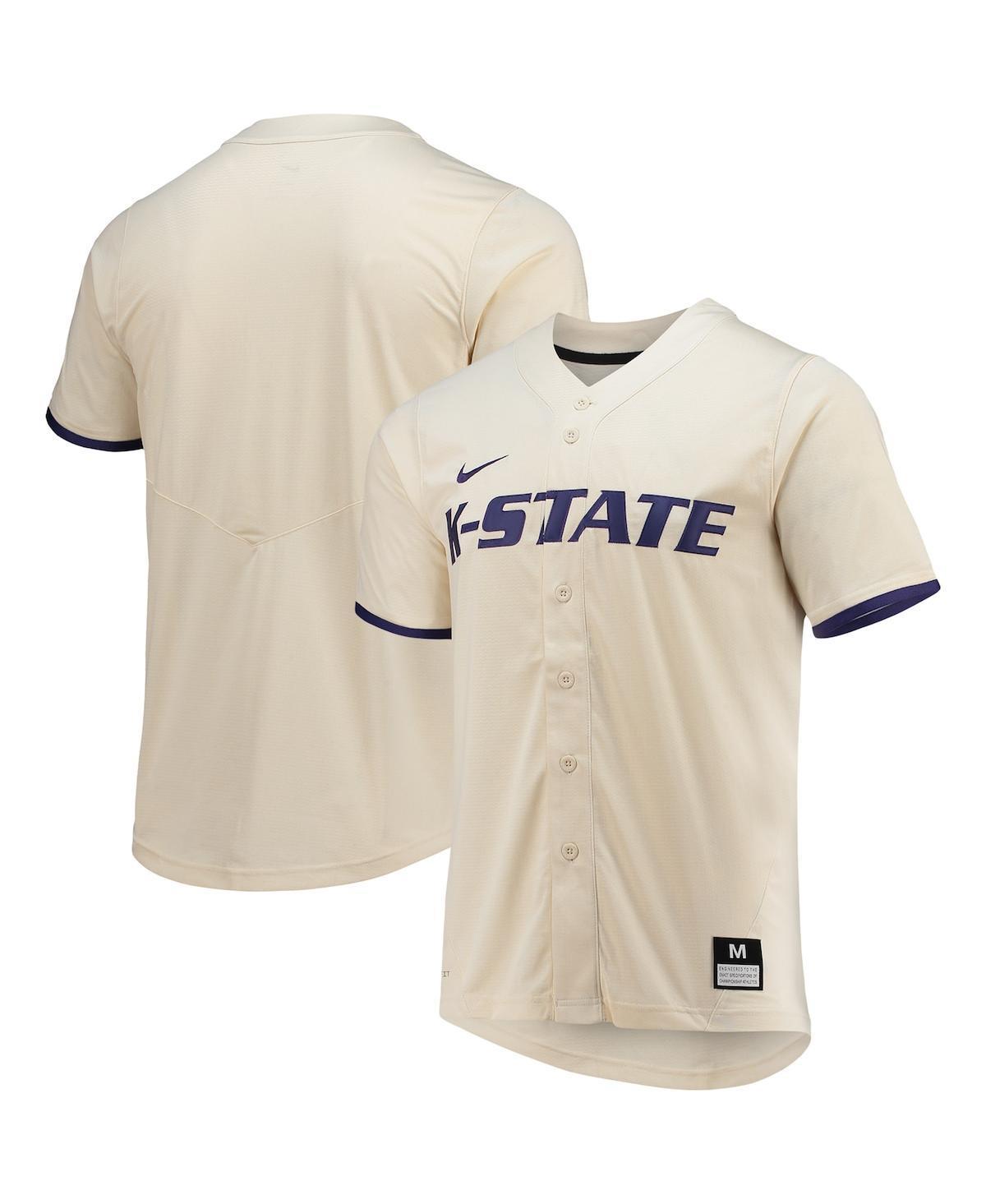 Nike Mens Natural Kansas State Wildcats Replica Baseball Jersey - Natural Product Image