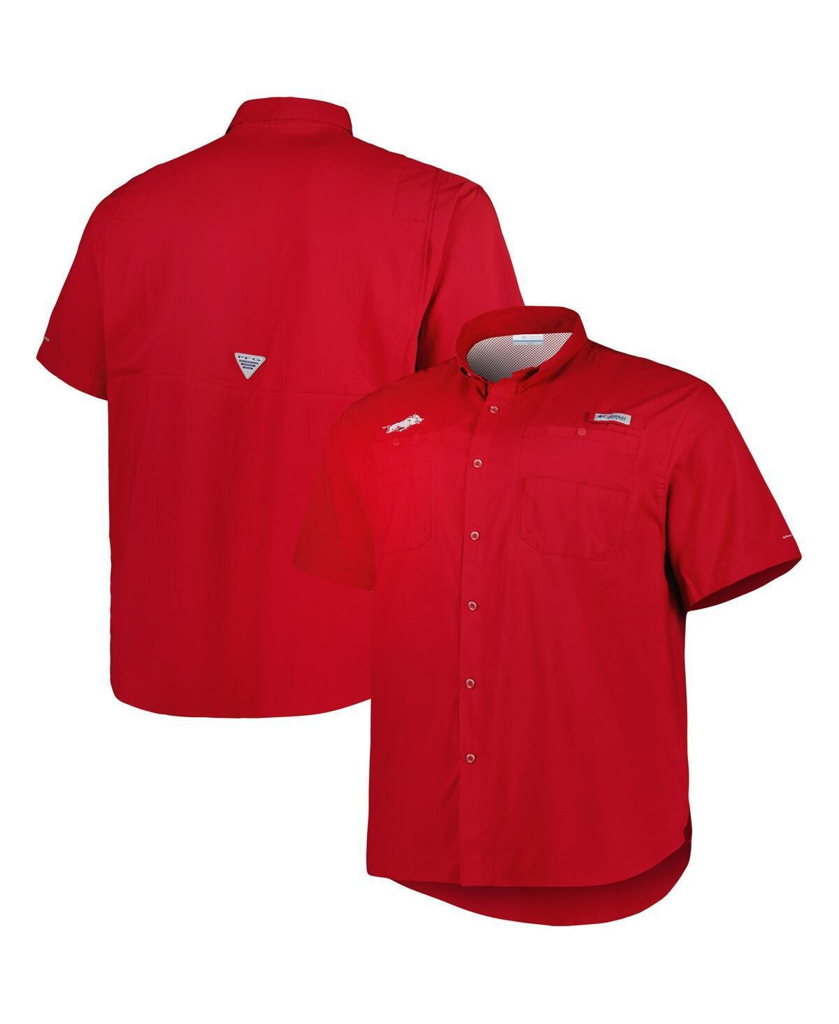 Mens Columbia Cardinal Arkansas Razorbacks Big & Tall Collegiate Tamiami Button-Down Shirt Product Image