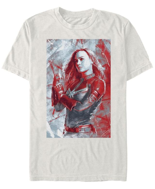 Marvel Mens Avengers Endgame Captain Marvel Painting Short Sleeve T-Shirt Product Image