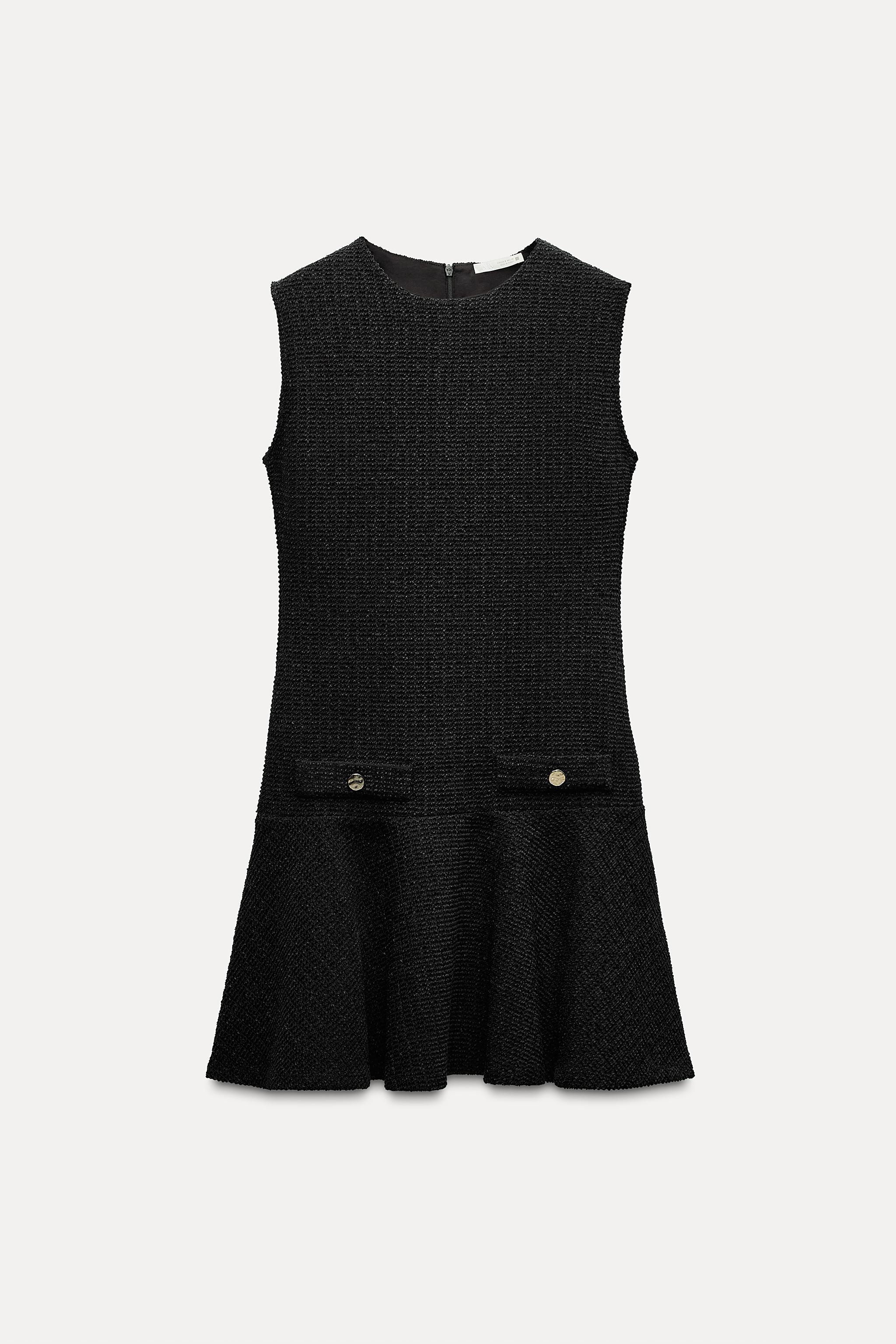 TEXTURED SHORT DRESS Product Image