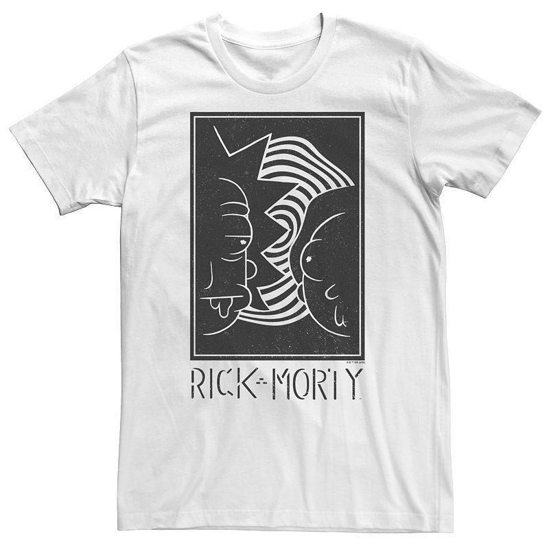 Big & Tall Rick And Morty Dark Poster Tee, Mens Product Image