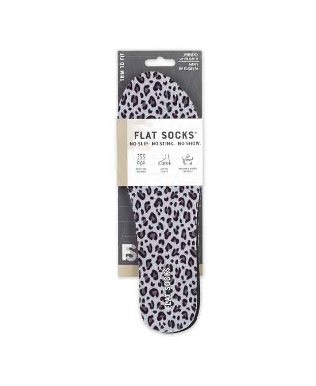 Foot Petals Womens Black, Leopard, Snow Leopard, Flat Socks Womens Shoes Product Image