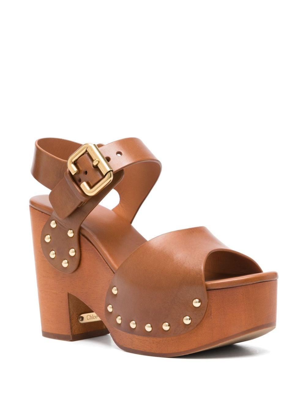 110mm Jeanette Sandals In Brown Product Image