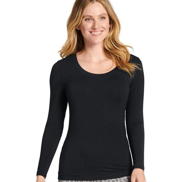 Jockey Women's Modal Long Sleeve Tee XL Black Product Image