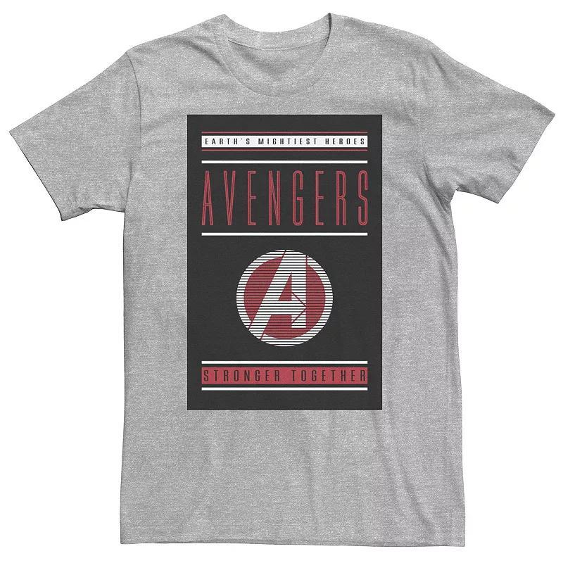 Big & Tall Marvel Avengers Endgame Stronger Together Tee, Mens Med Grey Product Image