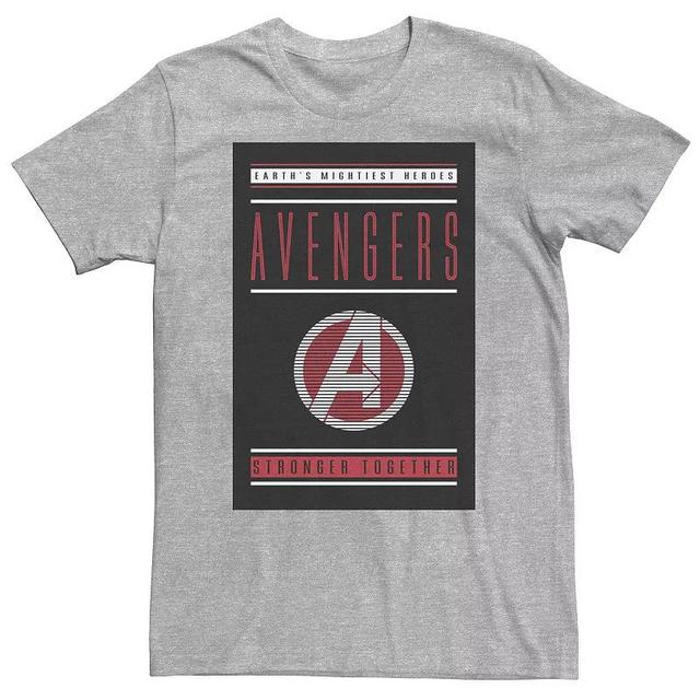 Big & Tall Marvel Avengers Endgame Stronger Together Tee, Mens Med Grey Product Image