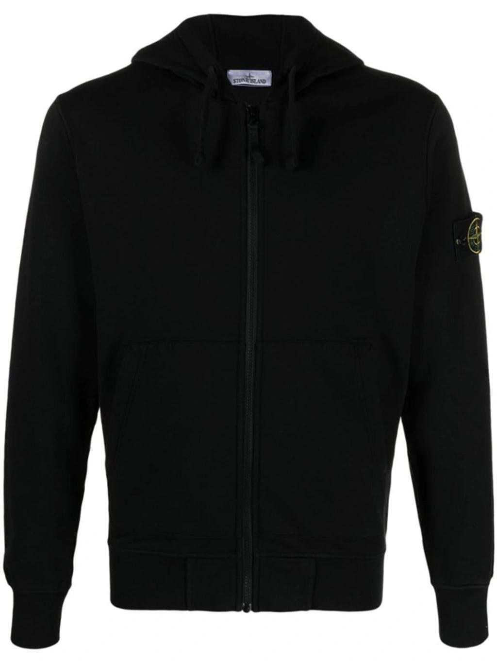 Black Zip Hoodie Product Image