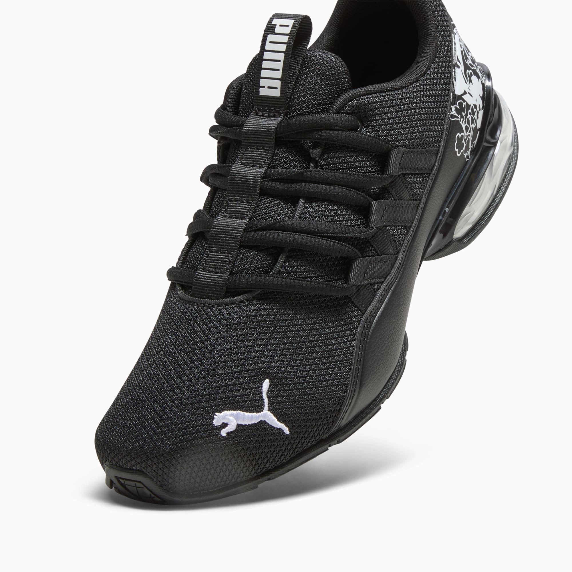 PUMA Riaze Prowl Floral Women's Running Shoes in Black/White Product Image