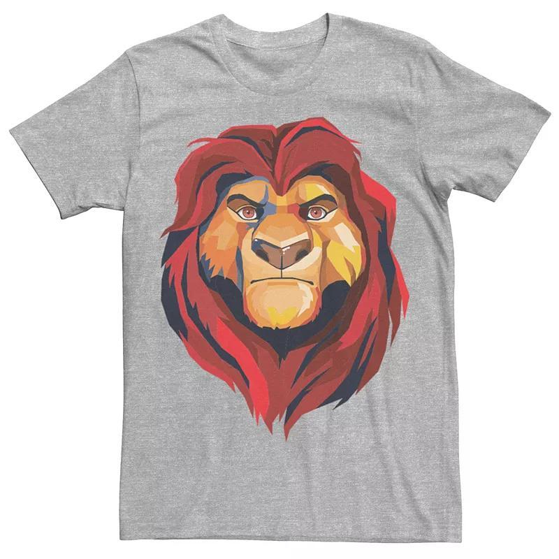 Mens Disneys The Lion King Mufasa Portrait Tee Athletic Grey Product Image