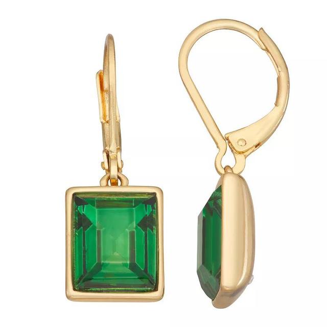 Nine West Stone Drop Earrings, Womens, Green Product Image