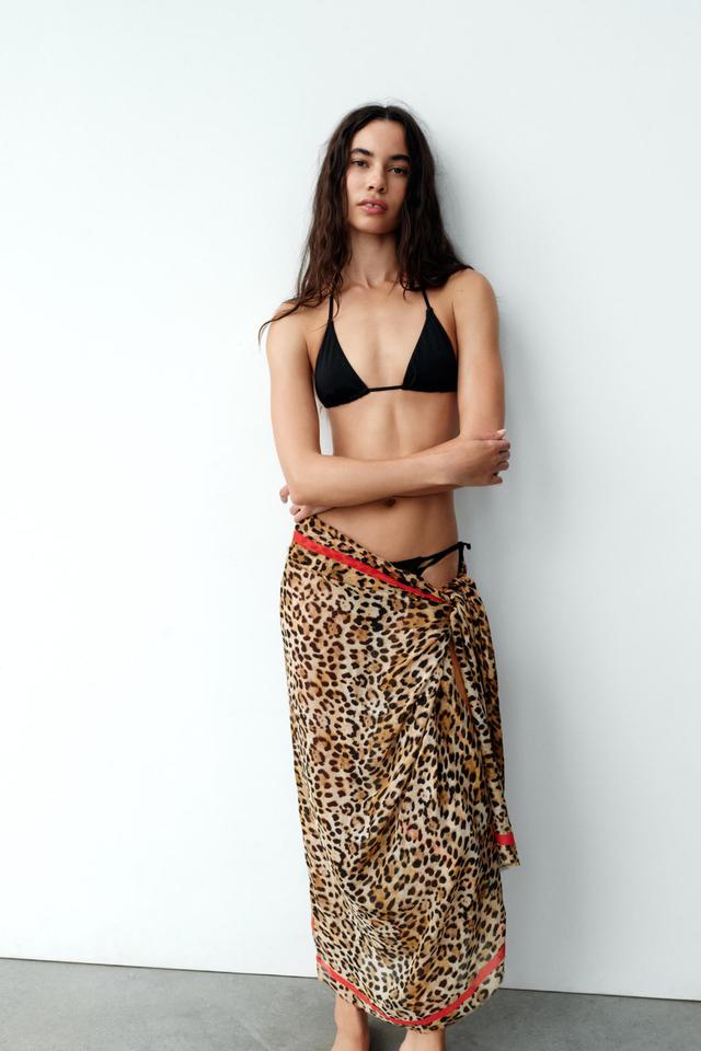 ANIMAL PRINT SILK MODAL SCARF Product Image