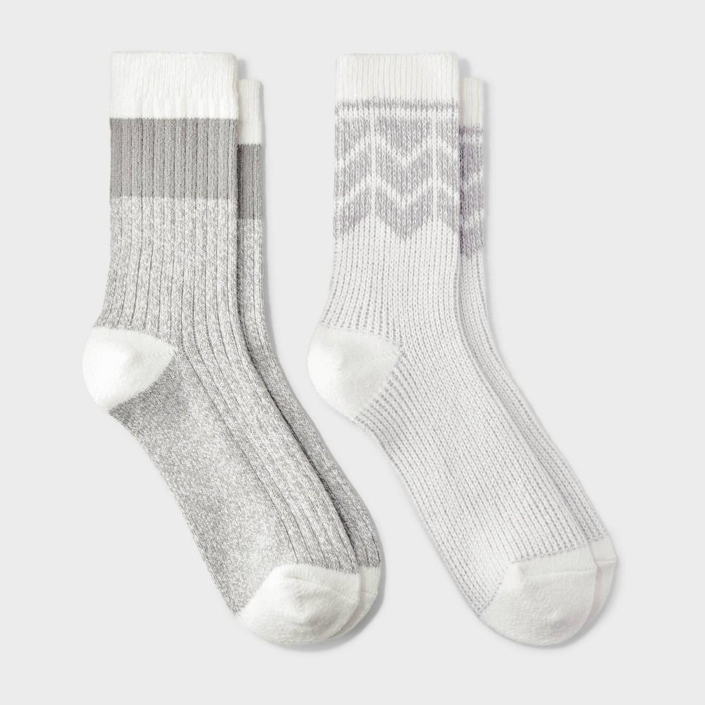 Womens Lightweight Supersoft Chevron 2pk Boot Socks - All In Motion 4-10 Product Image