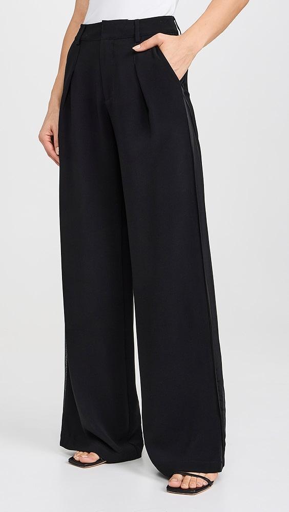 La Ligne Pleated Trousers With GGT Side Stripe | Shopbop Product Image