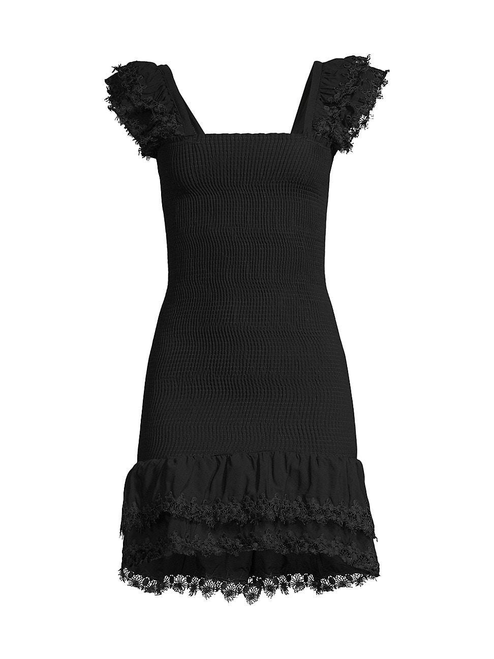 Womens Belle Smocked Mini Dress Product Image