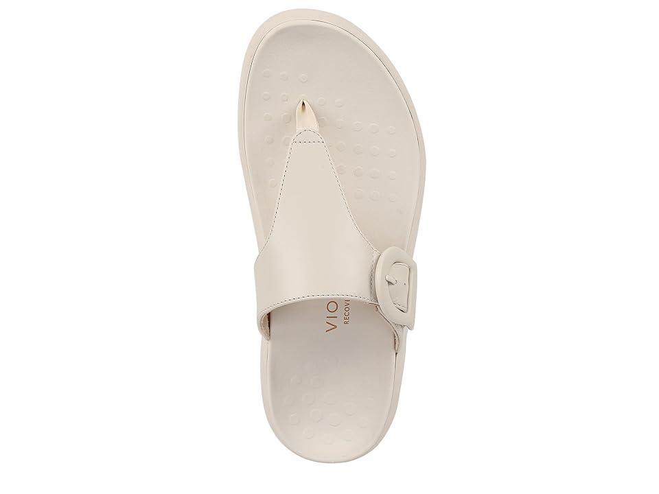 VIONIC Activate Thongs (Cream Leather) Women's Sandals Product Image