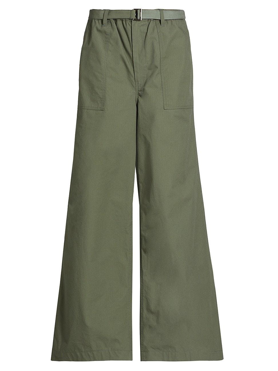 Mens Wide-Leg Rip-Stop Pants Product Image