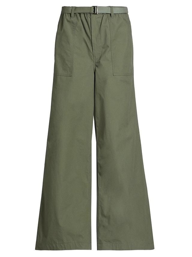 Mens Wide-Leg Rip-Stop Pants Product Image