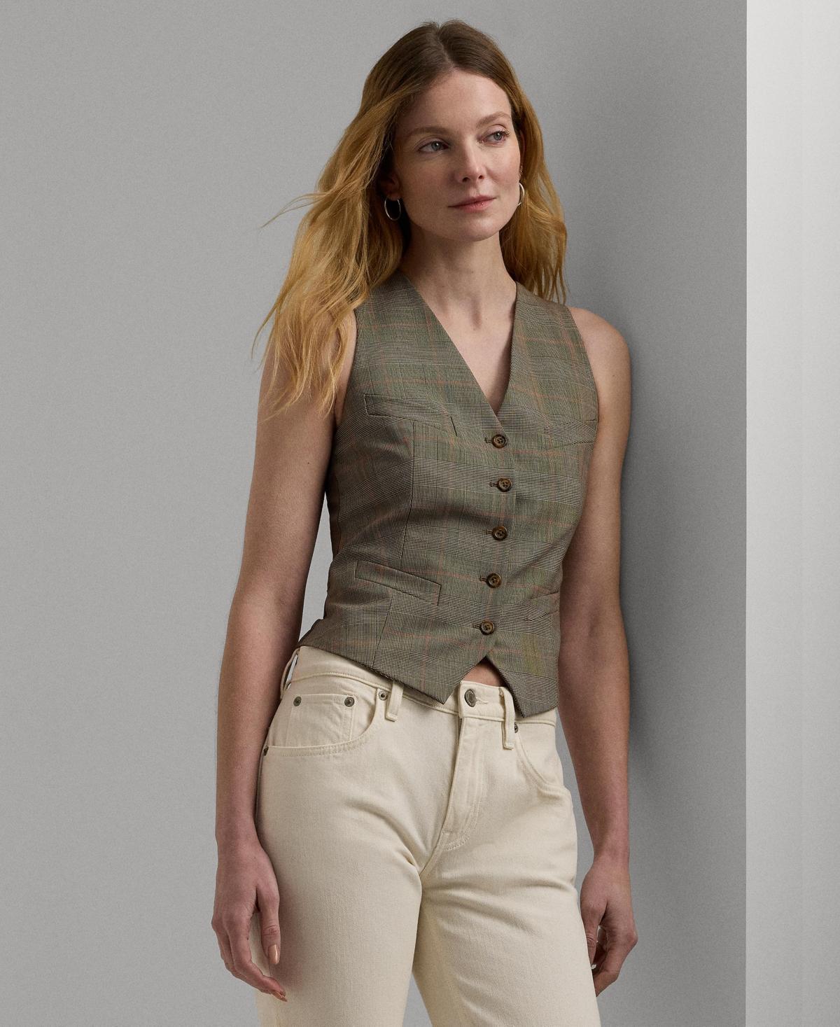 Lauren Ralph Lauren Womens Glen Check Vest Product Image