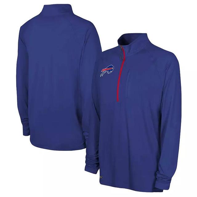 Men's Navy New England Patriots Combine Authentic Raglan Quarter-Zip Top Product Image