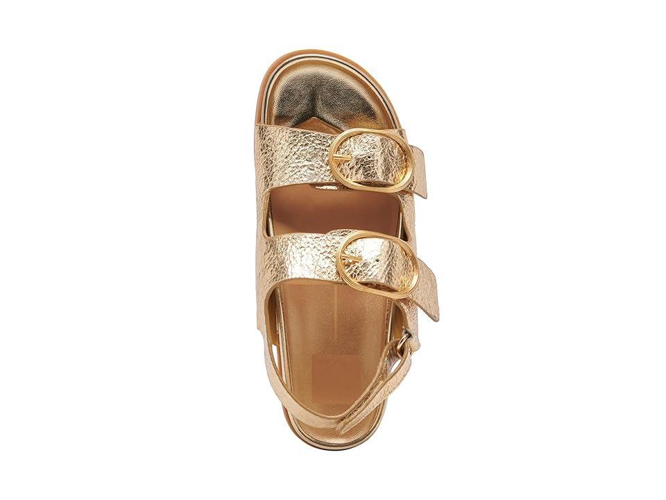 Dolce Vita Starla (Gold Distressed Leather) Women's Sandals Product Image