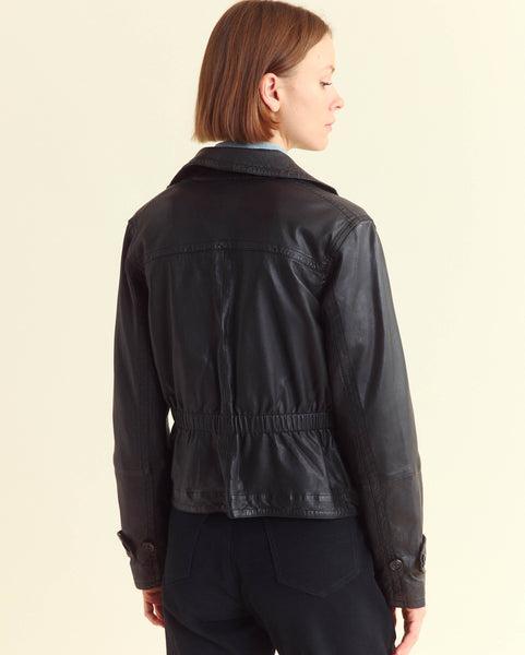 Leather Field Jacket -  Product Image