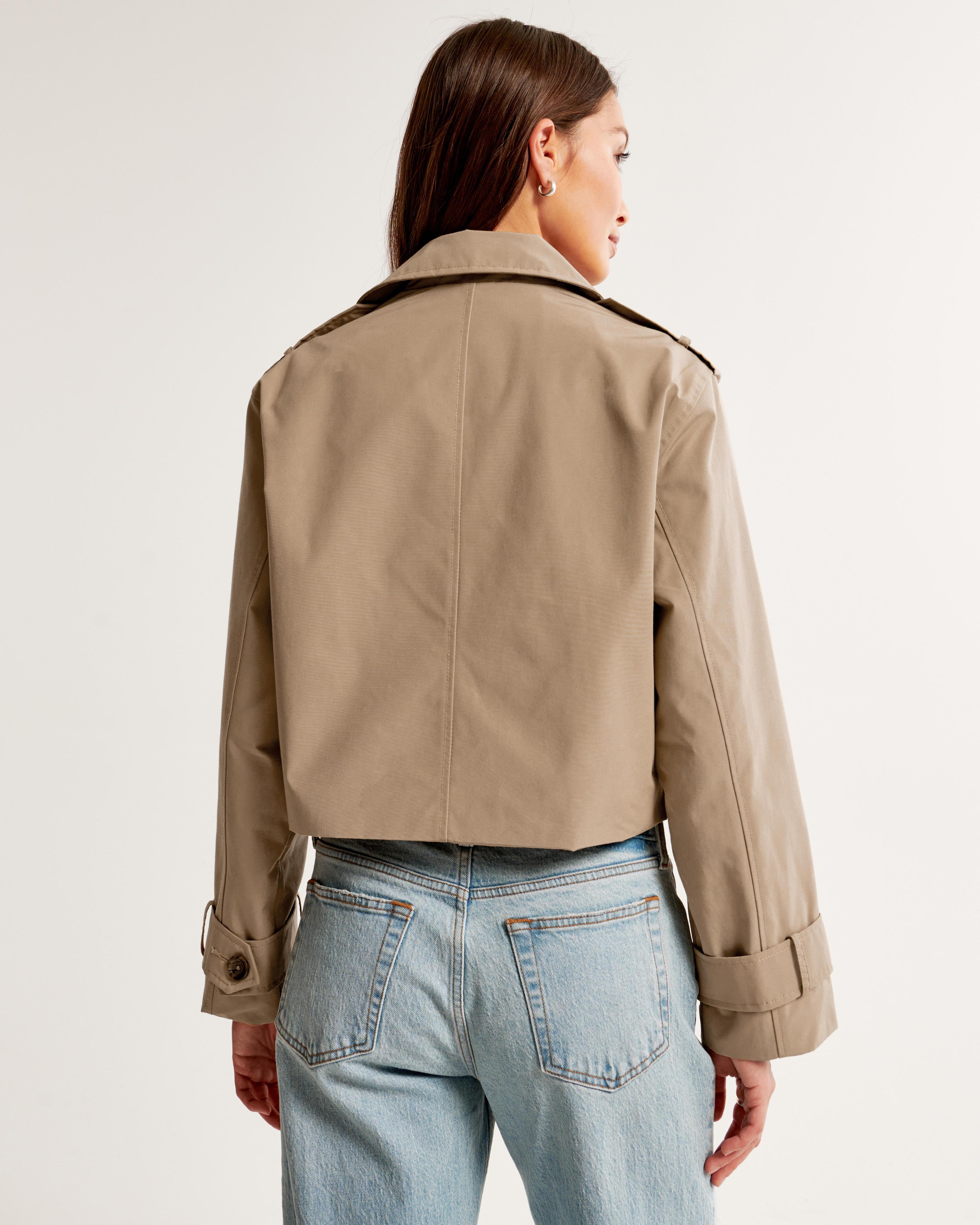 Cropped Trench Coat Product Image