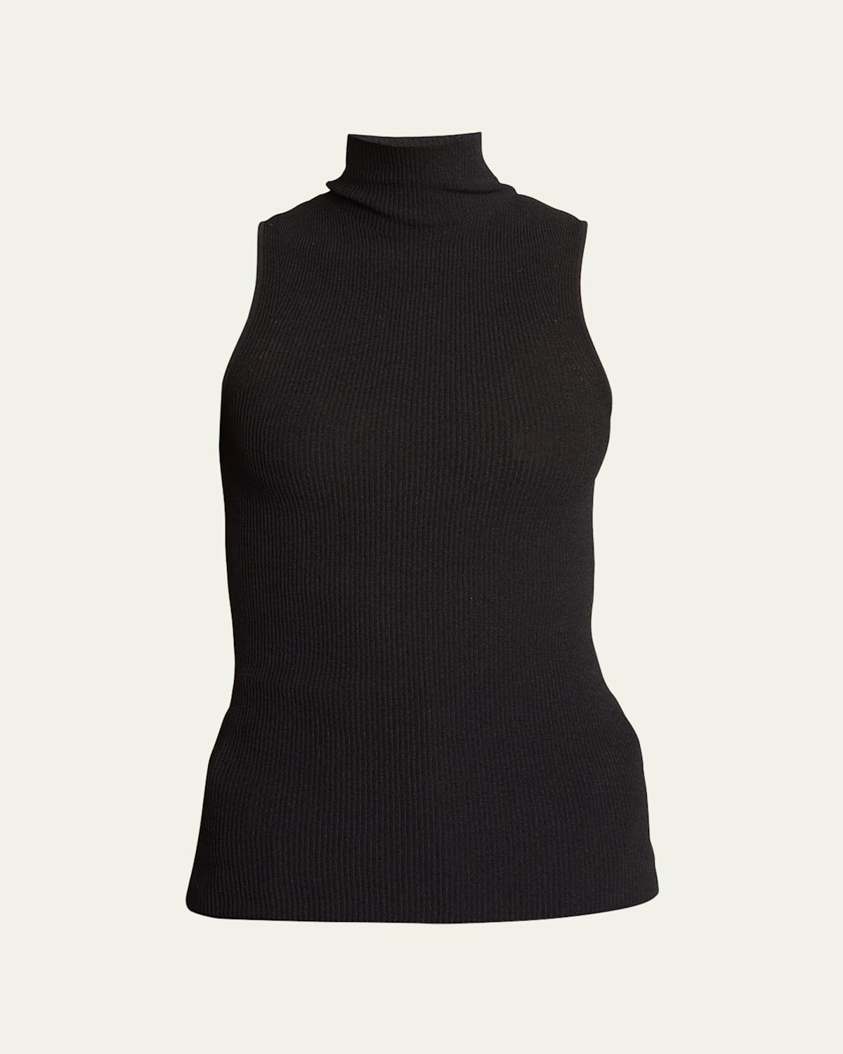 Womens Sleeveless Matte Knit Top Product Image